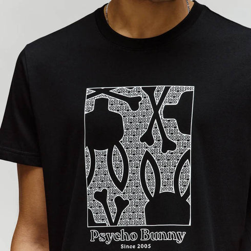 CAMISETA NEGRA GLENN PSYCHO BUNNY